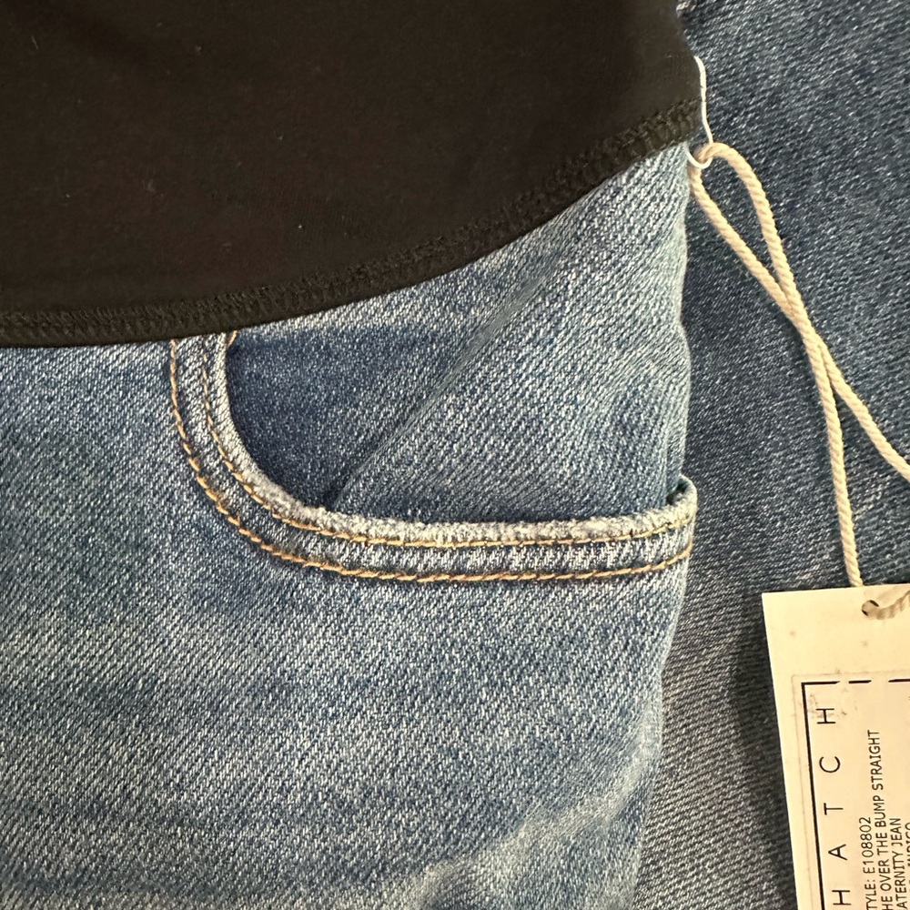 Hatch Women's Classic Blue Straight Leg Jeans - Picture 2 of 5